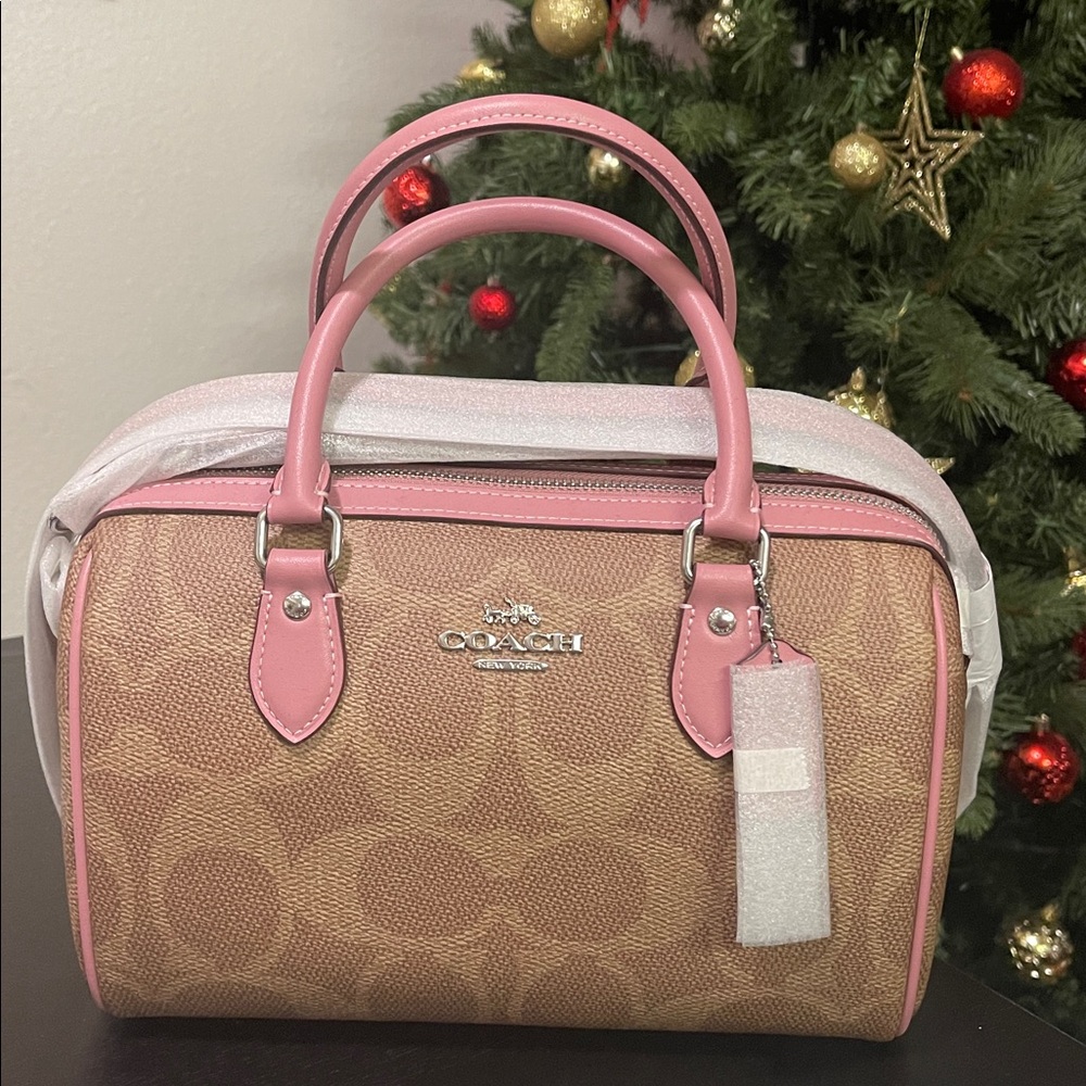 Coach Rowan Satchel Bag In Maxi Signature Canvas - Picture 4 of 5